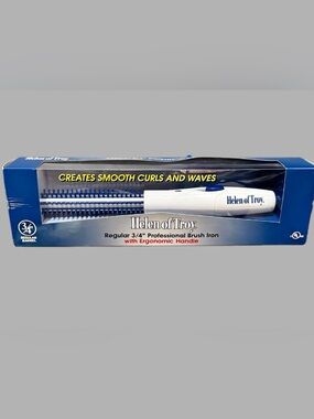 NEW Helen of Troy Regular 3/4" Professional Brush Iron Hair Curling Wand 1511